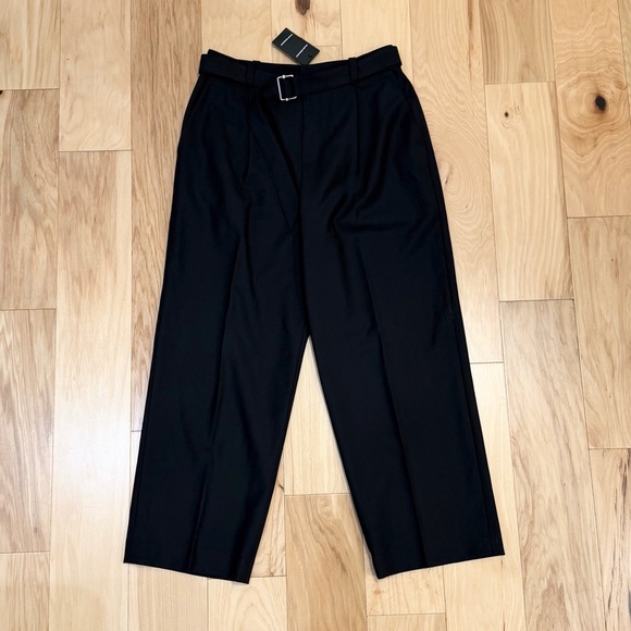Club Monaco Pants - NWT Club Monaco Women’s Heemi Wool Blend Belted Trousers